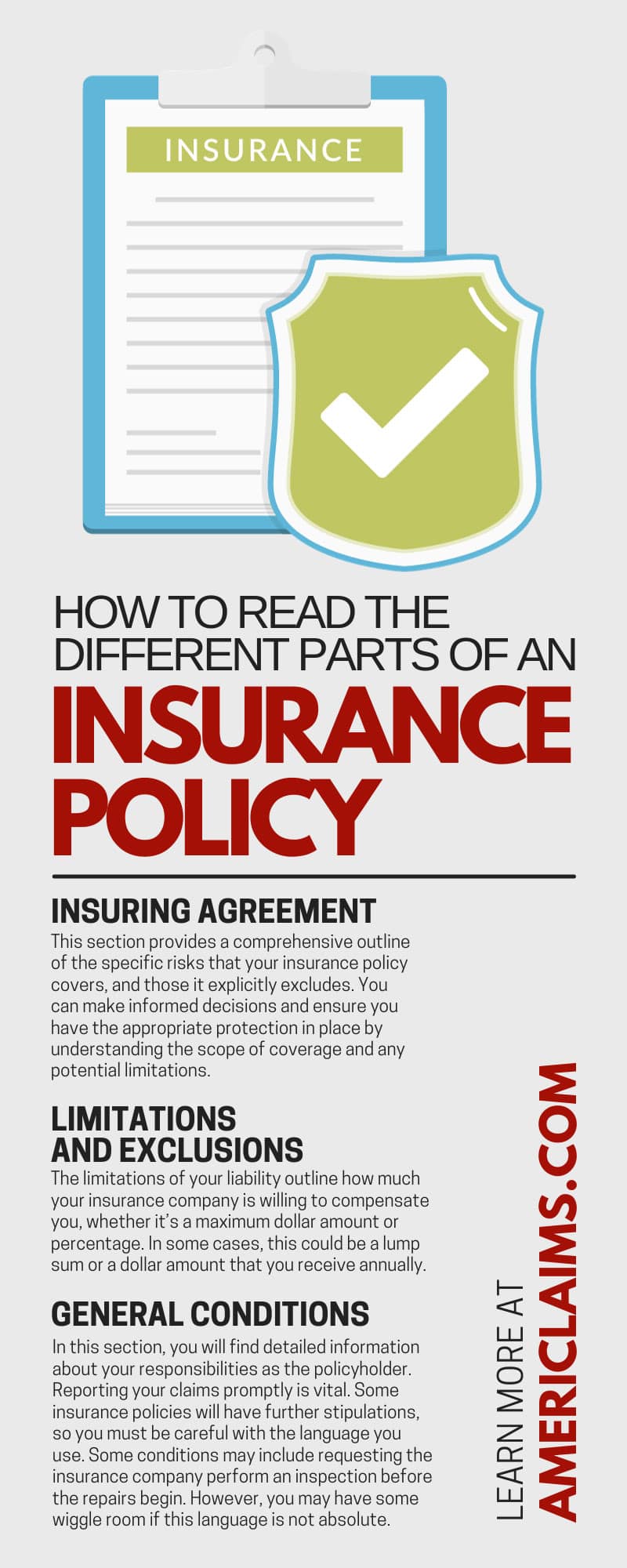 How To Read the Different Parts of an Insurance Policy